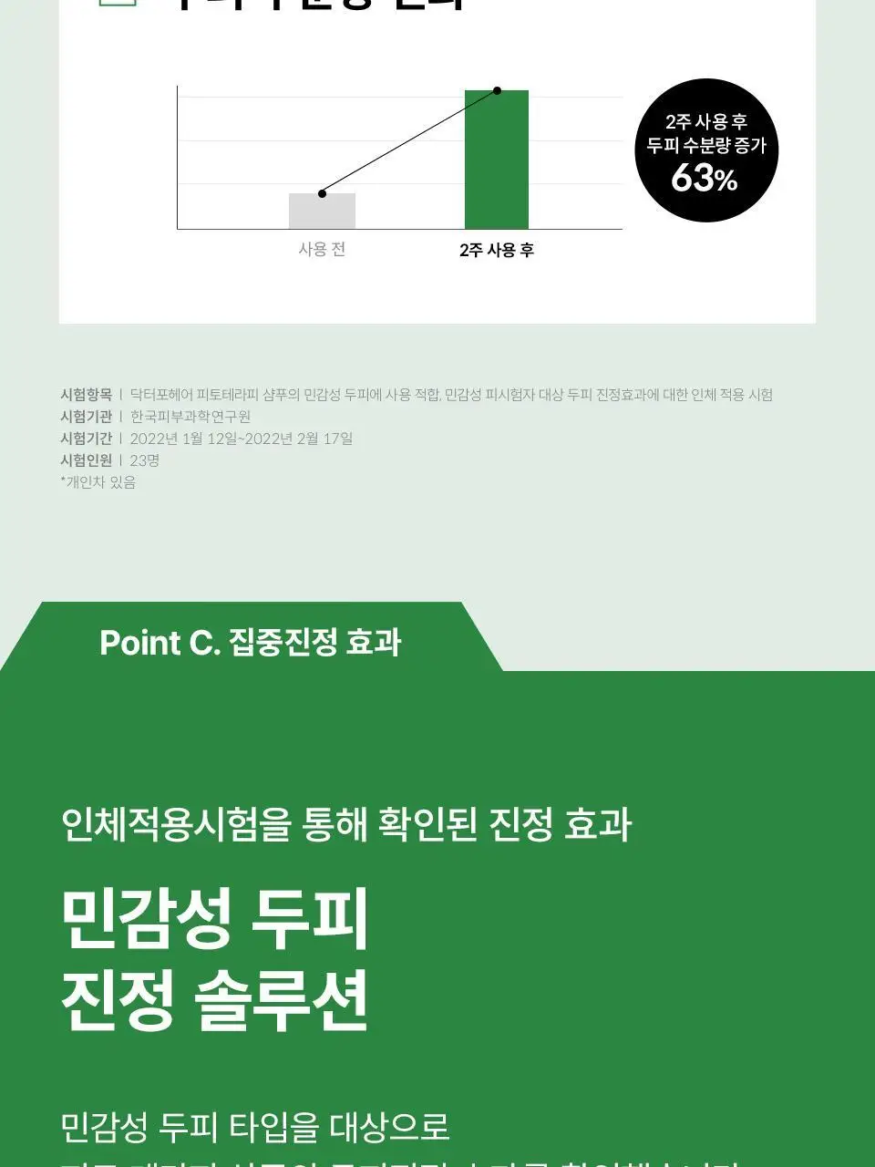[두피케어] 닥터포헤어 피토테라피 민감두피 진정샴푸 300ml (NEW) 상세페이지 12